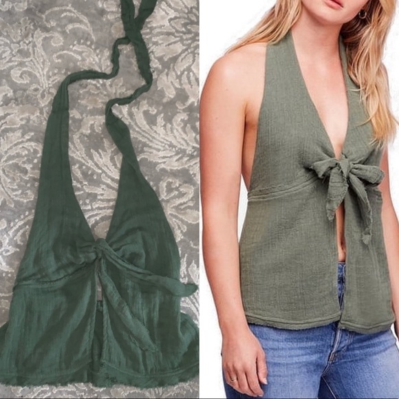 Free People Tops - NWOT! FREE PEOPLE open back halter top